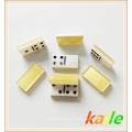 Double six gold double-decker domino set